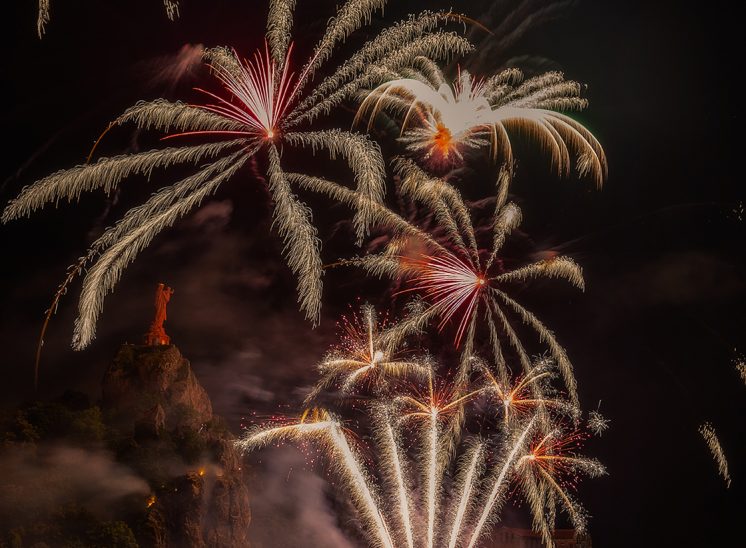 Feu d'artifice au Puy-en-Velay