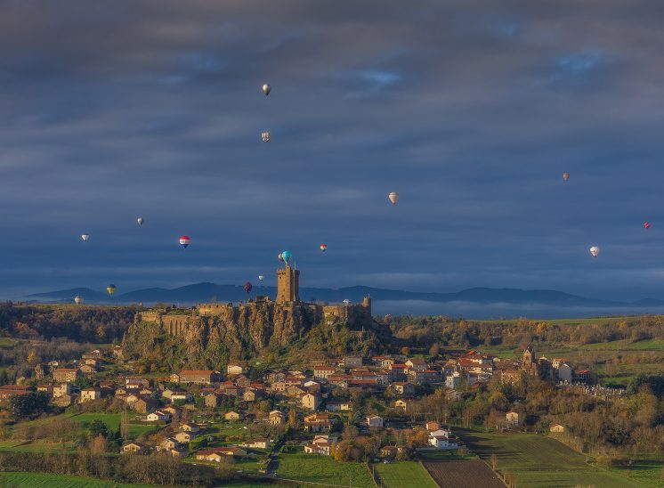 Montgolfieres au dessus de Polignac